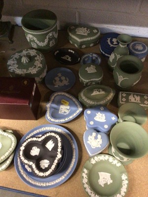 Lot 149 - Quantity of Wedgwood Jasper ware, including trinket pots, dishes and vases