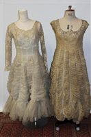 Lot 1488 - Two vintage dresses used as studio props by...