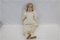 Lot 1776 - Doll - bisque head marked - K & R, Simon...