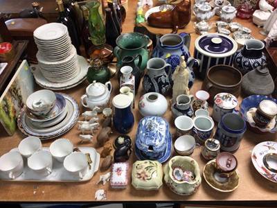 Lot 453 - Selection of mixed china including tea ware, jugs and ornaments