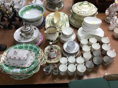 Lot 407 - Lot Victorian dessert ware and lot decorated china