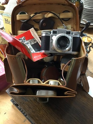Lot 412 - 1960s Paxette II camera in case with accessories