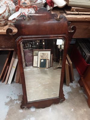 Lot 1140 - 19th century mahogany framed Chippendale revival wall mirror