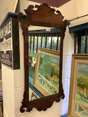 Lot 1484 - 19th century mahogany framed Chippendale revival wall mirror