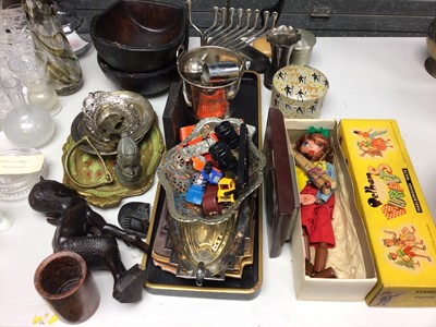 Lot 263 - Pelham Puppet SS Cowgirl, with plated ware and sundries