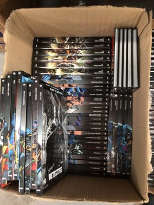 Lot 96 - Two boxes containing hardback DC Comics by Eaglemoss
