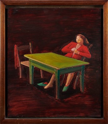 Lot 1127 - *Stephen Chambers oil on board - 'Breast', 1990