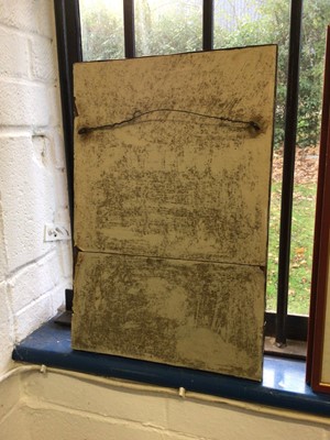 Lot 39 - Beaten copper wall mirror