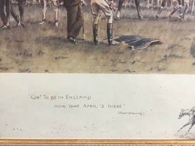 Lot 31 - After Snaffles, reproduction print 'Oh to be in England'
