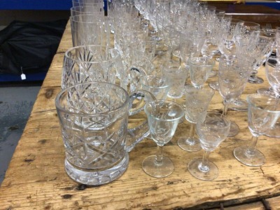 Lot 10 - Collection of cut glass and other glassware