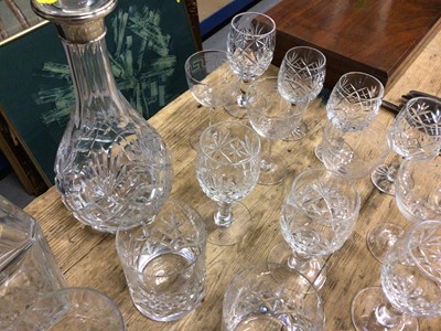 Lot 10 - Collection of cut glass and other glassware