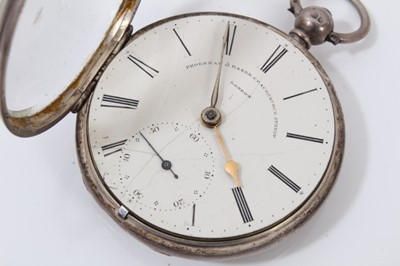 Lot 163 - Victorian silver cased pocket watch by Frodsham and Baker