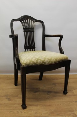 Lot 1467 - Three various 19th century elbow chairs