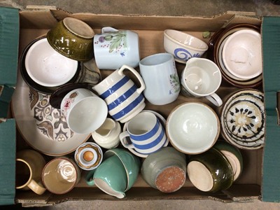 Lot 236 - Large quantity of mixed ceramics, including 1960s dinner plates, studio pottery, etc