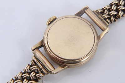 Lot 631 - Ladies 9ct gold Omega wristwatch