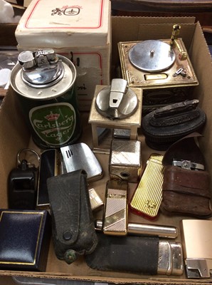 Lot 119 - Collection of lighters and novelty table lighters