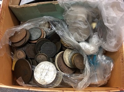 Lot 124 - Group of Commemorative coins, other coins and  stamps etc