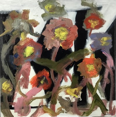 Lot 43 - Peter McCarthy (b. 1955) acrylic on canvas, The wild flowers, 92 x 92cm