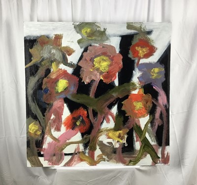 Lot 43 - Peter McCarthy (b. 1955) acrylic on canvas, The wild flowers, 92 x 92cm