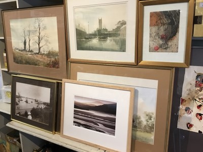 Lot 199 - Paul Stafford - four watercolours, together with a collection of miscellaneous pictures and prints