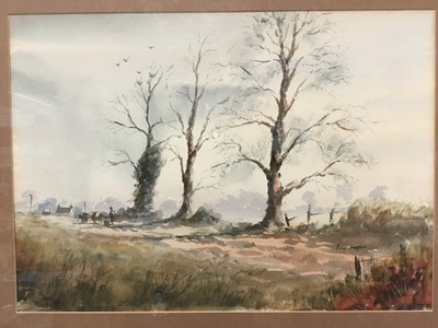Lot 199 - Paul Stafford - four watercolours, together with a collection of miscellaneous pictures and prints