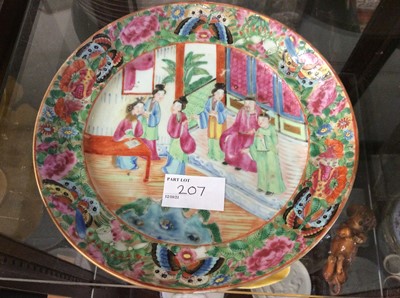 Lot 207 - 19th century Chinese Canton porcelain plates and decorated china
