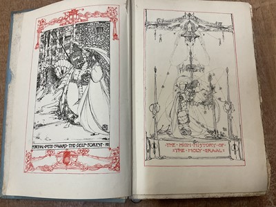 Lot 1728 - The Holy Graal - The High History of The Holy Graal translated from the Old French by Sebastian Evans, with decorative drawings by Jessie M King, 1903.