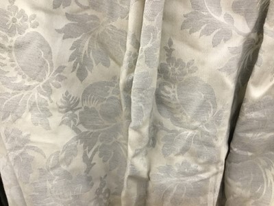 Lot 337 - Pair good quality interlined linen curtains  approx 83 inch drop and 50 inch width at top