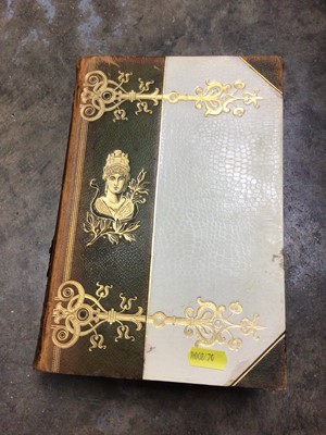 Lot 1741 - Two boxes of late 19th century volumes of Meyers Konversations-Lexikon, leather bound with marbled ends