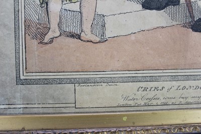 Lot 1022 - Isaac Cruickshank (1789-1856) hand coloured etching, A Muddy, A Sketch in Bond Street, published S W Fore's. 1800. 25.5 x 36cm, framed