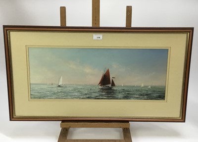 Lot 118 - Christine Slade, pastel on paper - The Indian Summer, Blackwater, October, signed and dated 1989, in glazed gilt frame