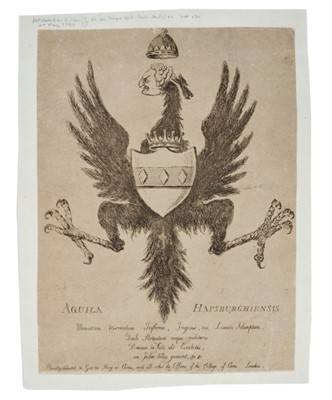 Lot 1050 - Attributed to James Gillray (1754-1815) etching, Aquila Habsburghiensis, 26 x 21cm