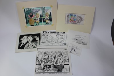 Lot 1060 - Group of original cartoons