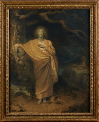 Lot 1269 - Richard Westall RA 'Paradise regained: Christ in the wilderness’ pen, ink 59.5 x 47cm