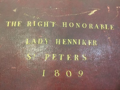 Lot 1339 - Musical score - Lady Henniker 1809