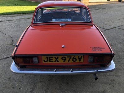 Lot 1986 - 1979 Triumph Spitfire 1500, finished in Orange with vinyl and hounds tooth check cloth interior, Reg. No. JEX 976V