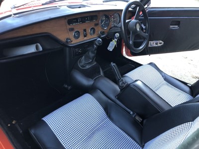 Lot 1986 - 1979 Triumph Spitfire 1500, finished in Orange with vinyl and hounds tooth check cloth interior, Reg. No. JEX 976V