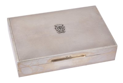 Lot 3 - H.R.H The Duke of Edinburgh- fine presentation silver cigarette box