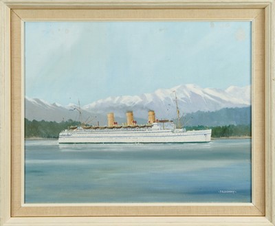 Lot 1234 - John Rohan Dominy (b.1926), oil on canvas board, 
The Empress of Japan