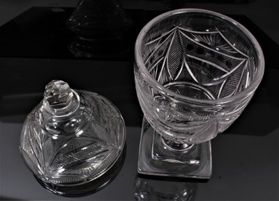 Lot 141 - 19th century cut glass bonbonnier