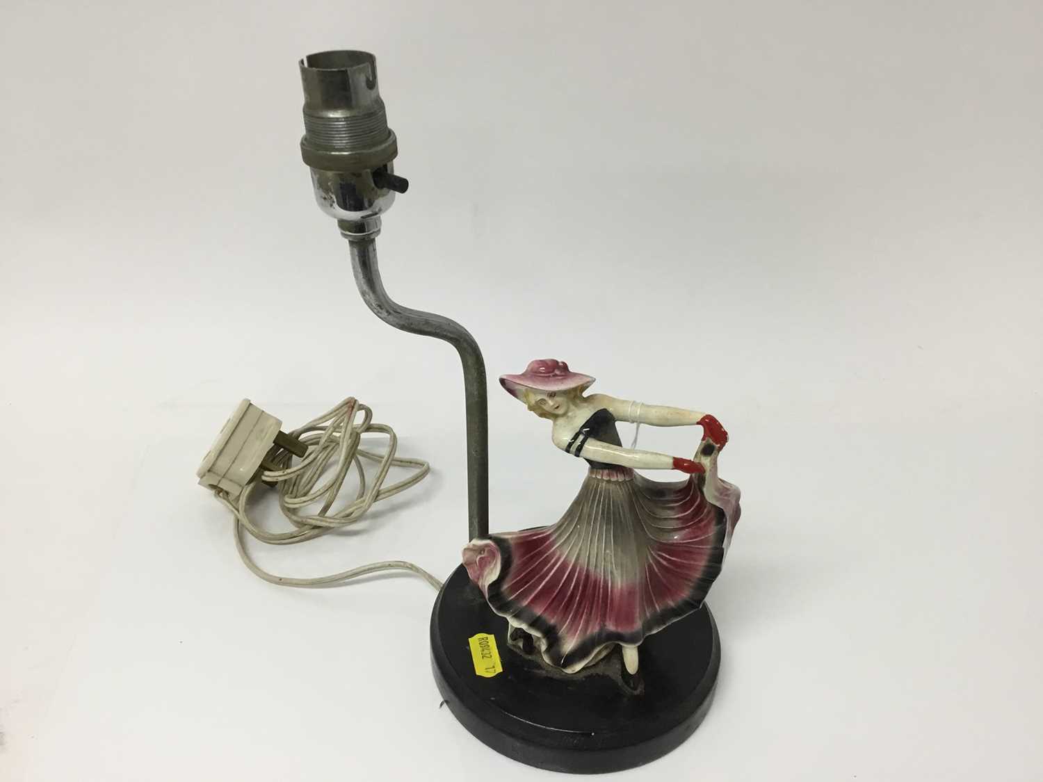 Lot 2411 - Art Deco Figural lamp Base of a woman