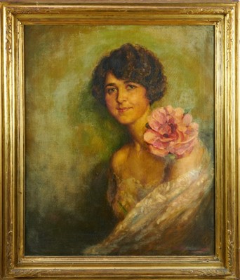 Lot 1299 - Countess Maria Zichy (1892-1963) oil on canvas, study of Mrs Kendall