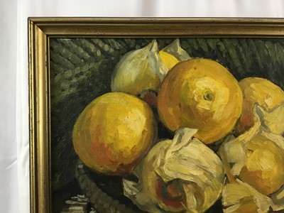 Lot 2 - Alice Rebecca Kendall (1922 - 2011), oil on canvas, still life of fruit, signed  
N.B. Alice Rebecca Kendall was the President of the Royal Society of Women Artists