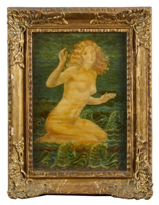 Lot 1300 - Lady Muriel Wheeler (1888-1979) oil, Chariot of Venus