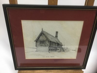 Lot 50 - John Western (20th century), pencil  'Aldeburgh, Moot Hall'