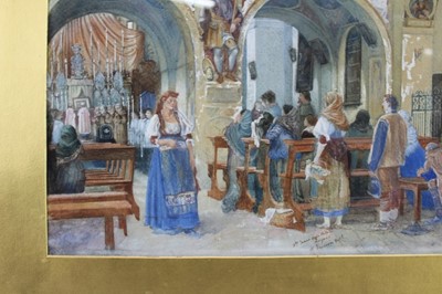Lot 1267 - Sir William Emerson (1843-1924) pair of watercolours, interiors 
Sir William Emerson FRIBA (3 December 1843 – 26 December 1924) was a British architect, who was President of the Royal Institute of...