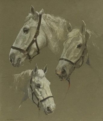 Lot 48 - Andrew Haslen (b. 1953) gouache, horse studies