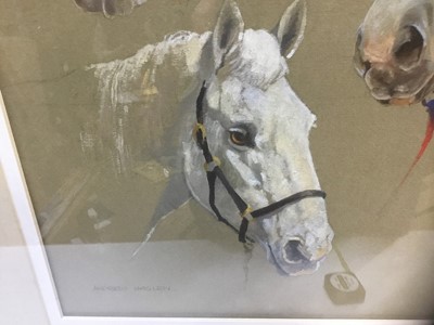 Lot 48 - Andrew Haslen (b. 1953) gouache, horse studies