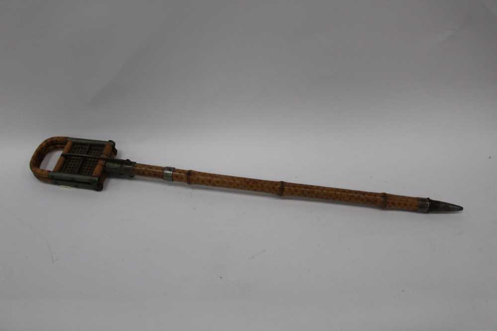 Lot 2428 - Antique bamboo shooting stick