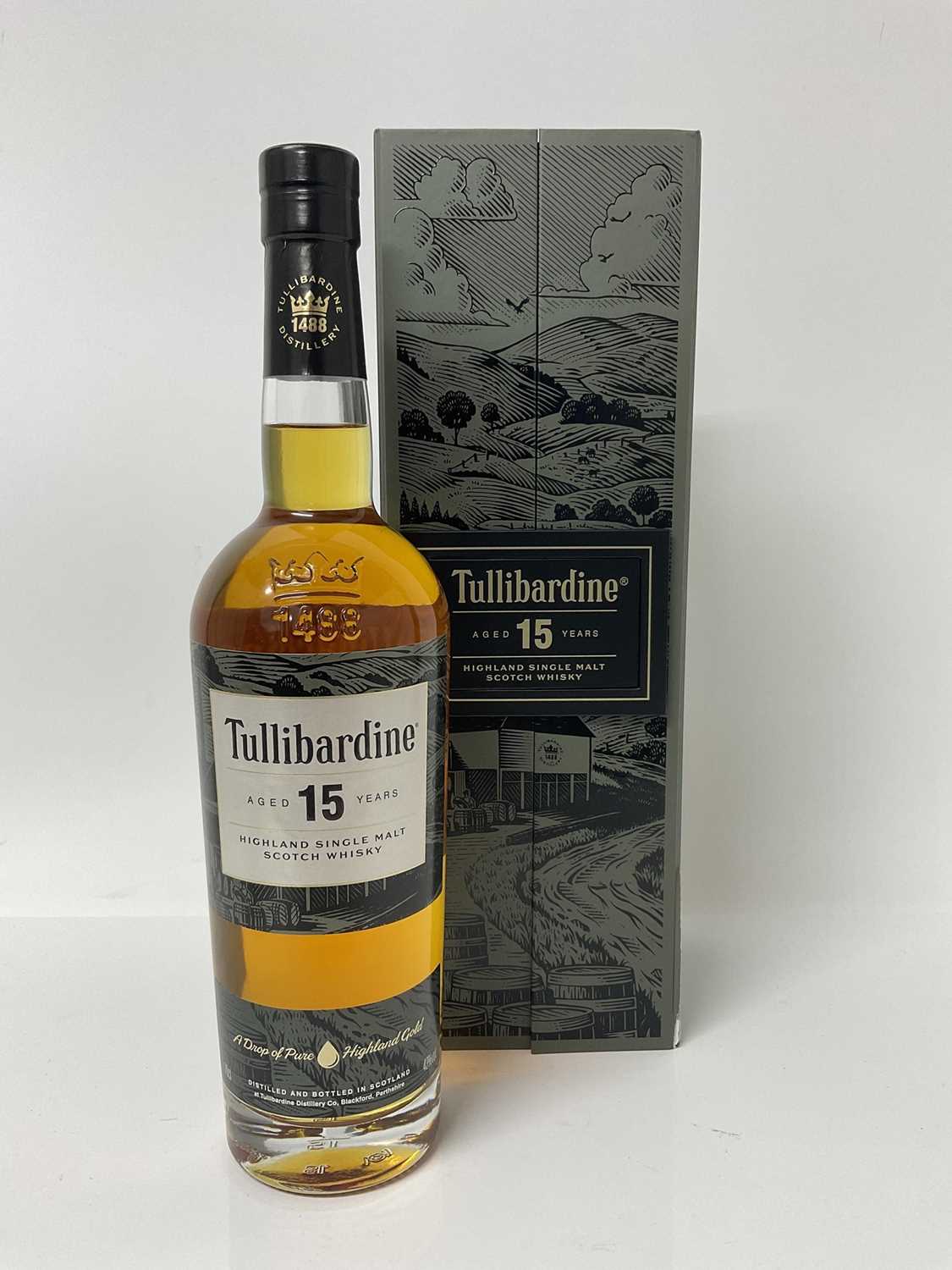 Lot 12 - Tullibardine 15 year single malt whisky, boxed